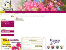 Tablet Screenshot of pepinieres-desmartis.com